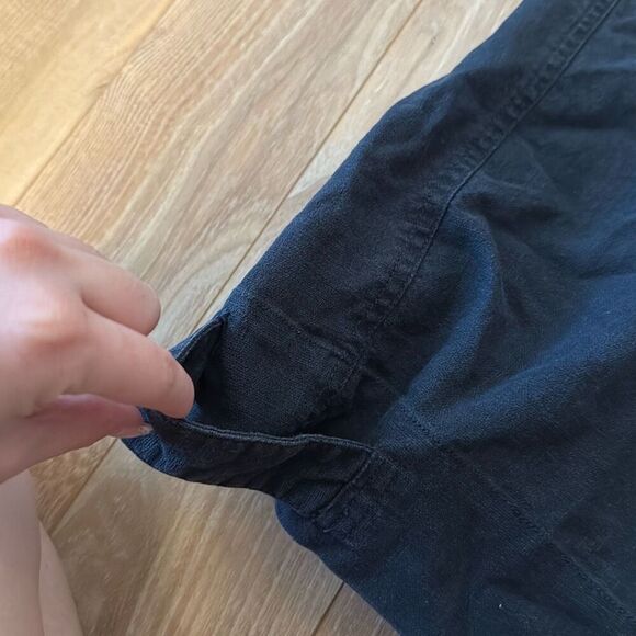 buffalo david bittman linen cotton blend women’s capri pants size 29 - Picture 4 of 8